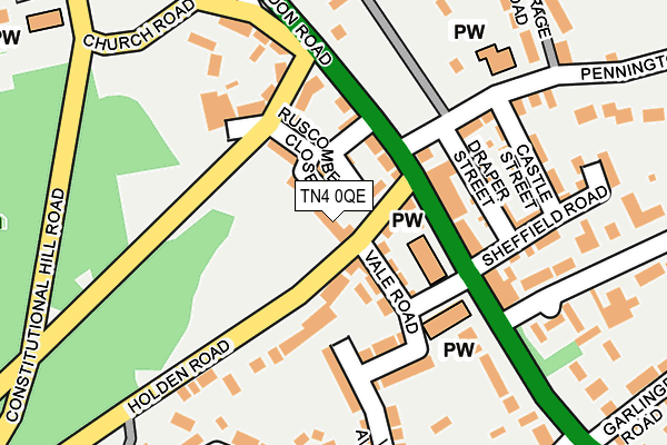 Map of HEATHVIEW (SOUTHBOROUGH) RESIDENTS ASSOCIATION LIMITED at local scale