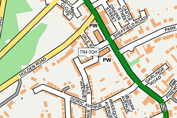 TN4 0QH map - OS OpenMap – Local (Ordnance Survey)