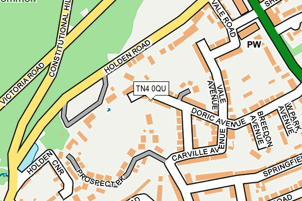 TN4 0QU map - OS OpenMap – Local (Ordnance Survey)