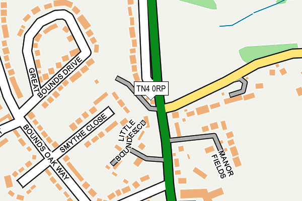 TN4 0RP map - OS OpenMap – Local (Ordnance Survey)