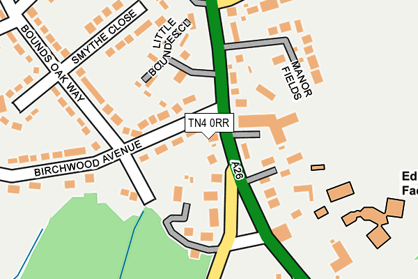 TN4 0RR map - OS OpenMap – Local (Ordnance Survey)