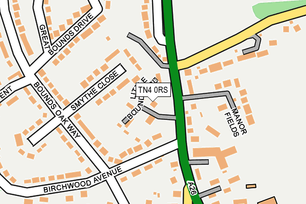 TN4 0RS map - OS OpenMap – Local (Ordnance Survey)