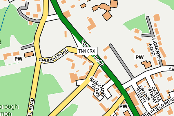 TN4 0RX map - OS OpenMap – Local (Ordnance Survey)