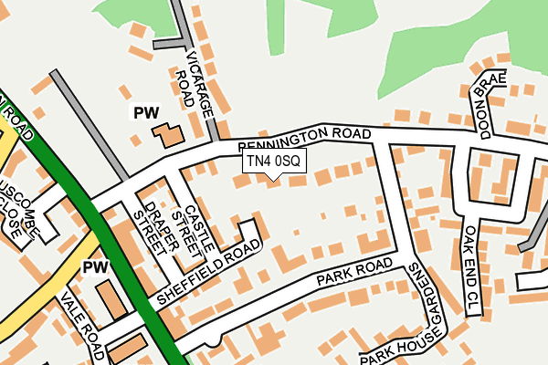 Map of DENINGTON COURT (SOUTHBOROUGH) LIMITED at local scale