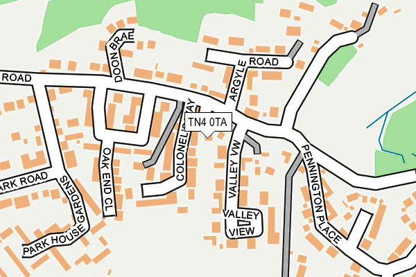 TN4 0TA map - OS OpenMap – Local (Ordnance Survey)