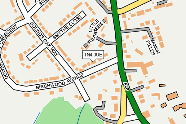 TN4 0UE map - OS OpenMap – Local (Ordnance Survey)