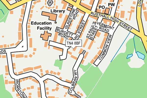 TN4 8BF map - OS OpenMap – Local (Ordnance Survey)