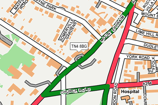 TN4 8BG map - OS OpenMap – Local (Ordnance Survey)