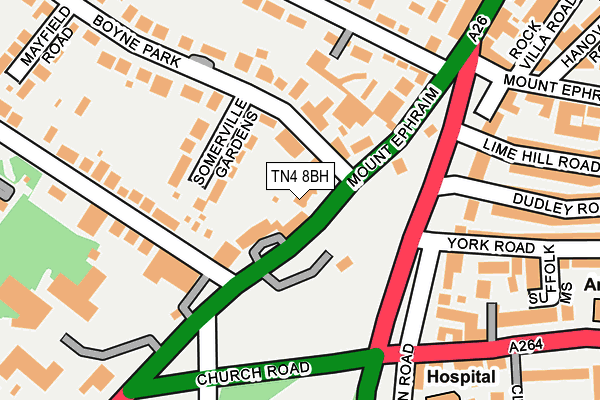 TN4 8BH map - OS OpenMap – Local (Ordnance Survey)
