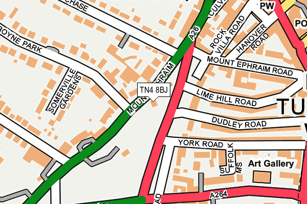 TN4 8BJ map - OS OpenMap – Local (Ordnance Survey)