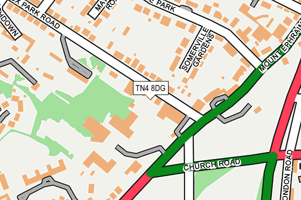 TN4 8DG map - OS OpenMap – Local (Ordnance Survey)