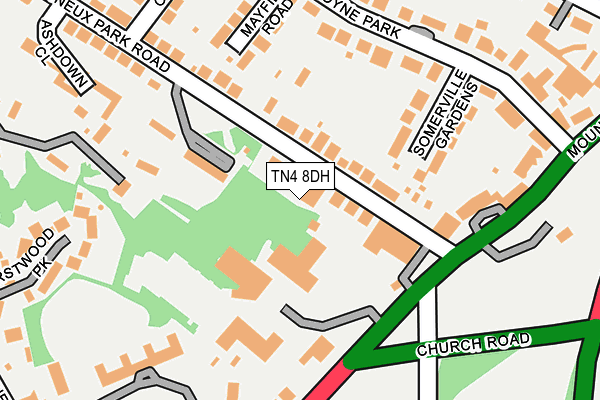 TN4 8DH map - OS OpenMap – Local (Ordnance Survey)