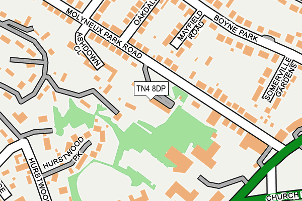 TN4 8DP map - OS OpenMap – Local (Ordnance Survey)