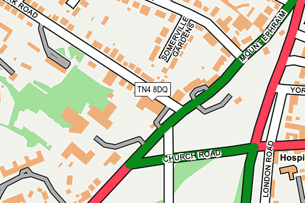 TN4 8DQ map - OS OpenMap – Local (Ordnance Survey)