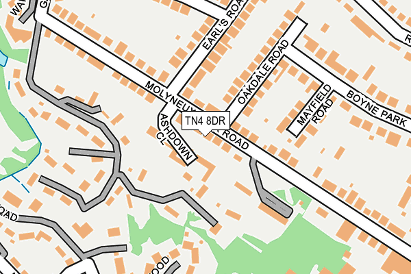 TN4 8DR map - OS OpenMap – Local (Ordnance Survey)