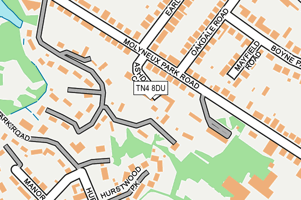 TN4 8DU map - OS OpenMap – Local (Ordnance Survey)