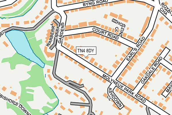 TN4 8DY map - OS OpenMap – Local (Ordnance Survey)