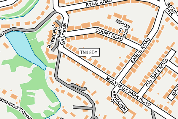 Map of 40 MOLYNEUX PARK ROAD MANAGEMENT COMPANY LIMITED at local scale