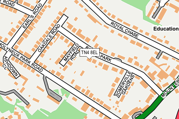 TN4 8EL map - OS OpenMap – Local (Ordnance Survey)