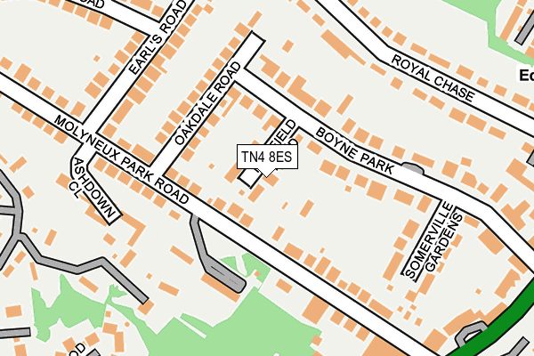 TN4 8ES map - OS OpenMap – Local (Ordnance Survey)