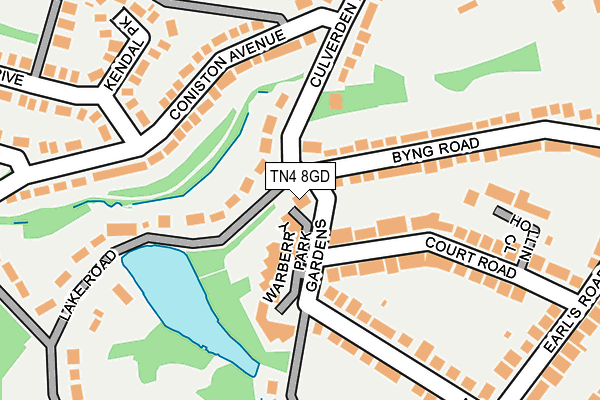 TN4 8GD map - OS OpenMap – Local (Ordnance Survey)