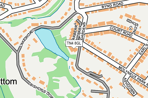 TN4 8GL map - OS OpenMap – Local (Ordnance Survey)