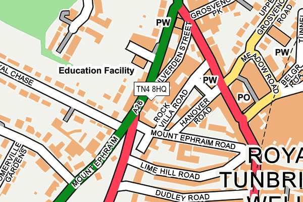 TN4 8HQ map - OS OpenMap – Local (Ordnance Survey)