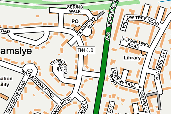 TN4 8JB map - OS OpenMap – Local (Ordnance Survey)