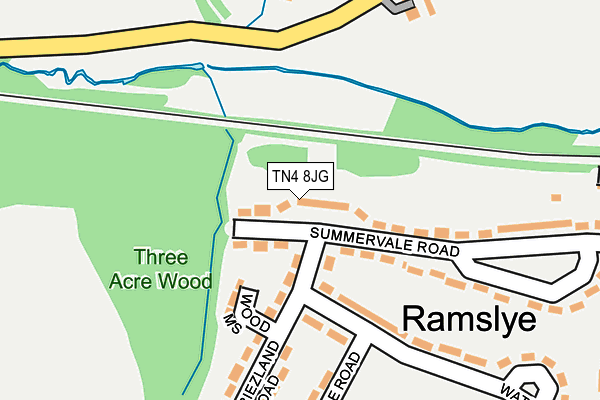 TN4 8JG map - OS OpenMap – Local (Ordnance Survey)
