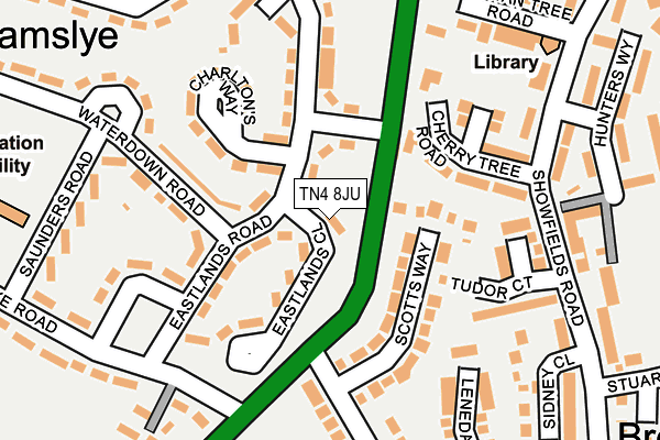 TN4 8JU map - OS OpenMap – Local (Ordnance Survey)