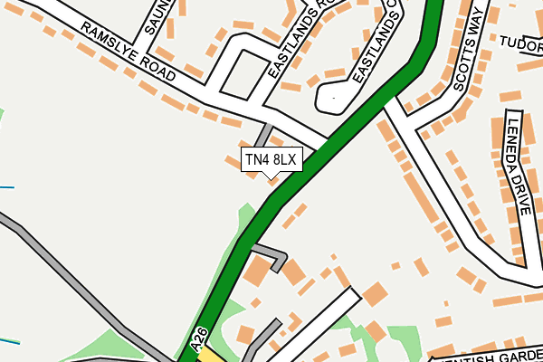 TN4 8LX map - OS OpenMap – Local (Ordnance Survey)