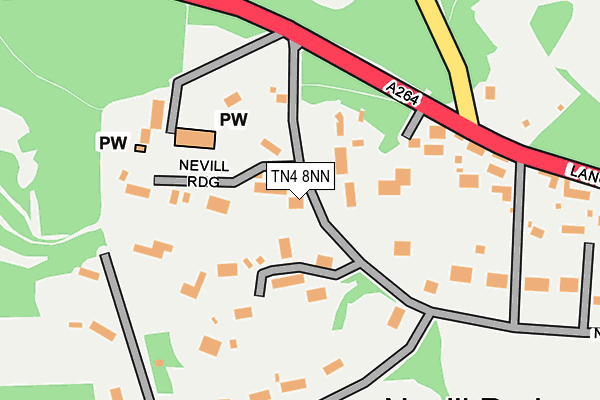 TN4 8NN map - OS OpenMap – Local (Ordnance Survey)