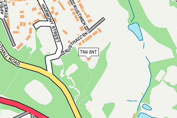 TN4 8NT map - OS OpenMap – Local (Ordnance Survey)