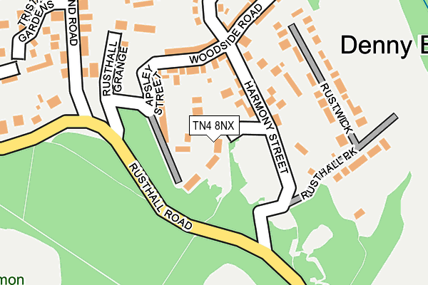 TN4 8NX map - OS OpenMap – Local (Ordnance Survey)