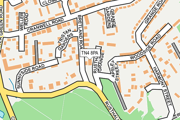 TN4 8PA map - OS OpenMap – Local (Ordnance Survey)