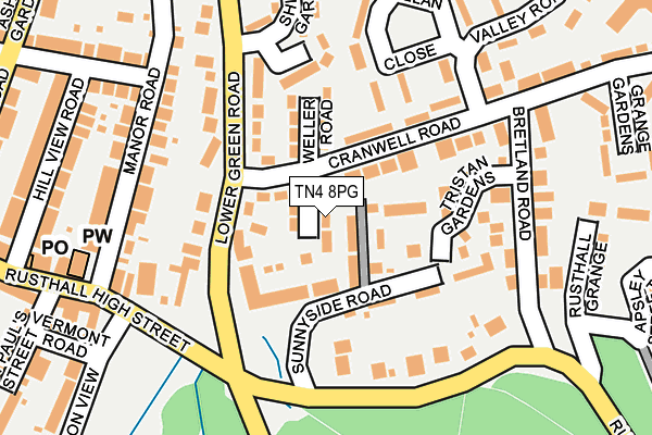 TN4 8PG map - OS OpenMap – Local (Ordnance Survey)