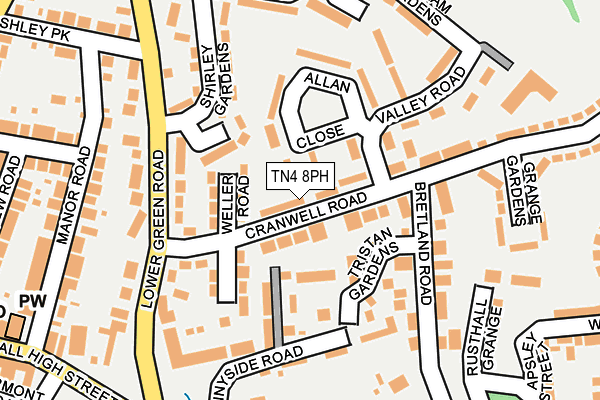 TN4 8PH map - OS OpenMap – Local (Ordnance Survey)