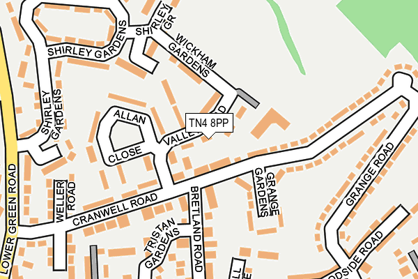 TN4 8PP map - OS OpenMap – Local (Ordnance Survey)