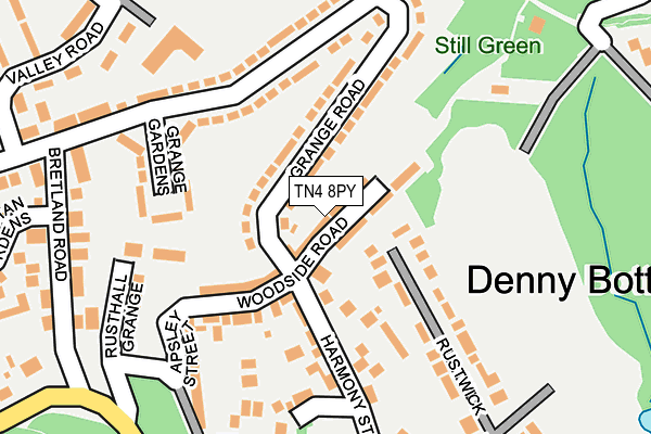TN4 8PY map - OS OpenMap – Local (Ordnance Survey)