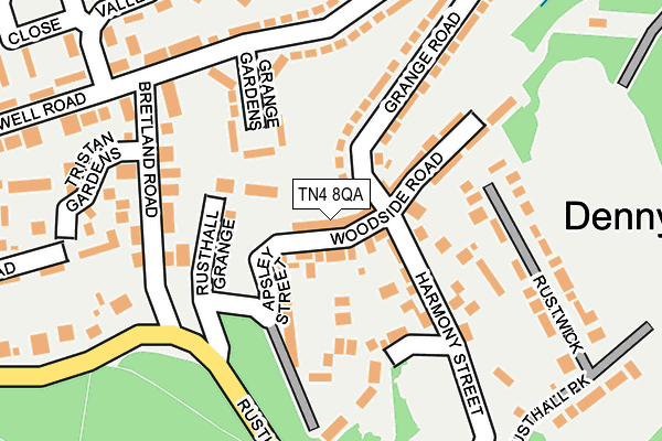TN4 8QA map - OS OpenMap – Local (Ordnance Survey)