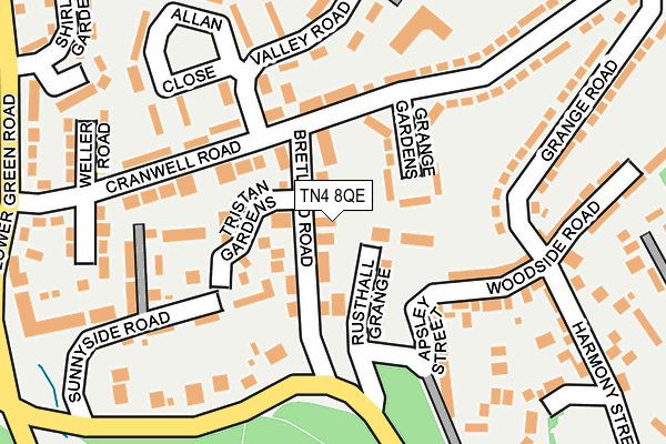 TN4 8QE map - OS OpenMap – Local (Ordnance Survey)