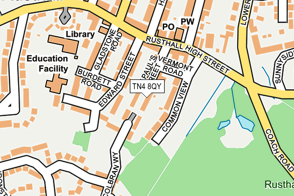 TN4 8QY map - OS OpenMap – Local (Ordnance Survey)