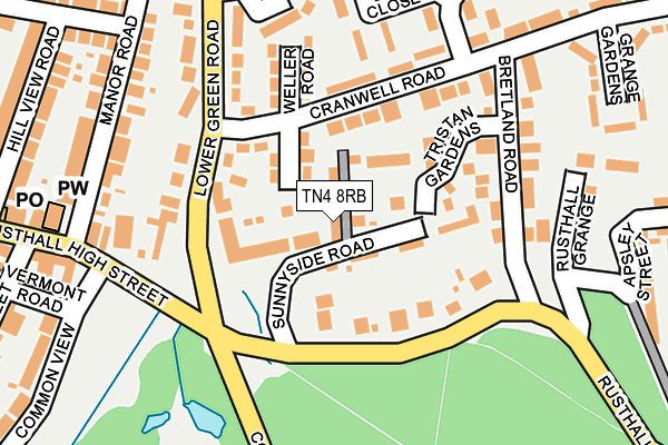 TN4 8RB map - OS OpenMap – Local (Ordnance Survey)