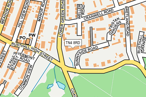 TN4 8RD map - OS OpenMap – Local (Ordnance Survey)