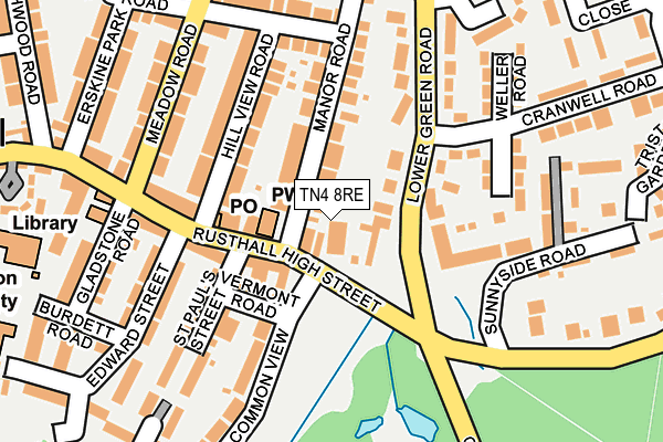 TN4 8RE map - OS OpenMap – Local (Ordnance Survey)