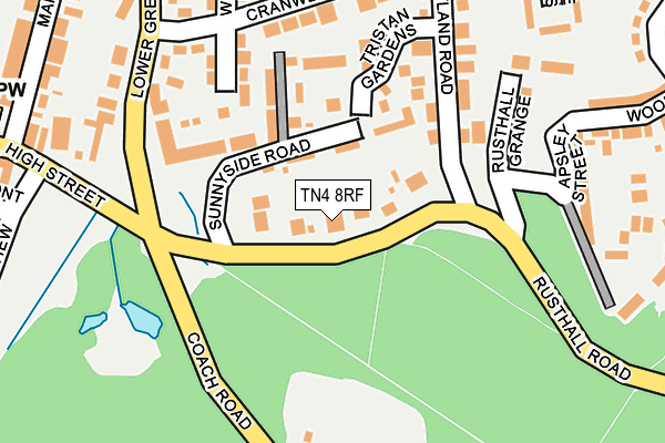 TN4 8RF map - OS OpenMap – Local (Ordnance Survey)