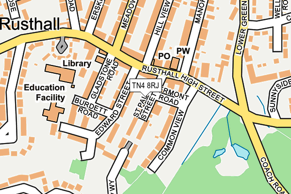 TN4 8RJ map - OS OpenMap – Local (Ordnance Survey)