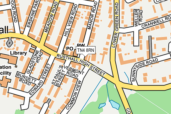 TN4 8RN map - OS OpenMap – Local (Ordnance Survey)