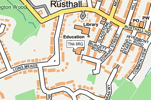 TN4 8RQ map - OS OpenMap – Local (Ordnance Survey)