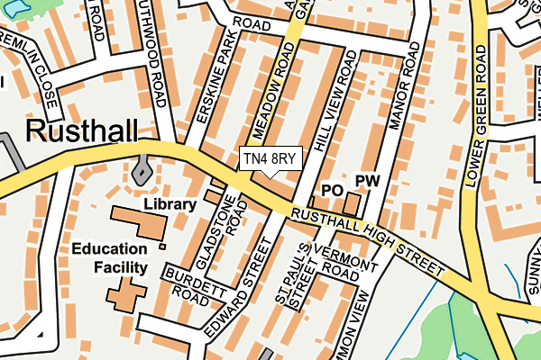 TN4 8RY map - OS OpenMap – Local (Ordnance Survey)
